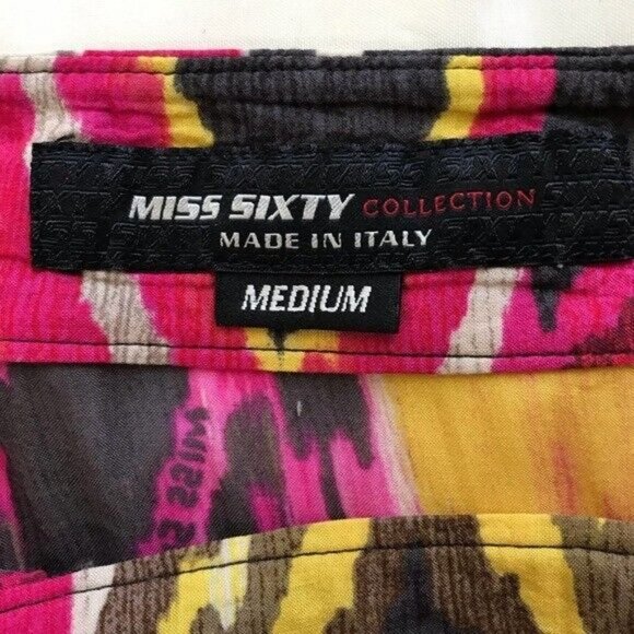 Vintage Miss Sixty Bohemian Tiered Maxi Skirt 28" Small Cottagecore Gypsy Hippie - Picture 10 of 16